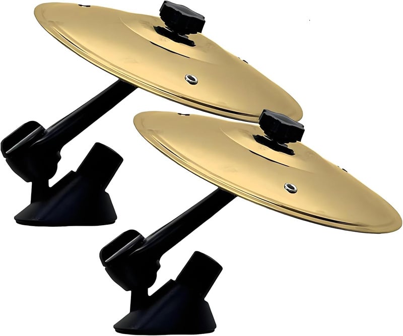 Cawevon 2Pack car cymbal air vent，car crash cymbal，car drum cymbal air vent Mini Drum Cymbal For Music Lovers (Gold) - Image 1